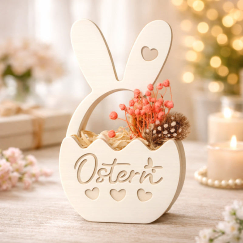 Oster Mitbringsel Ostern mit Trockenblumen Gutscheinhalter Geschenkidee